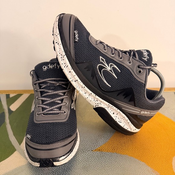 Gravity Defyer G-Defy Ion Women Walking Shoes Grey Black TB9022FBW Size 12 - Picture 4 of 9